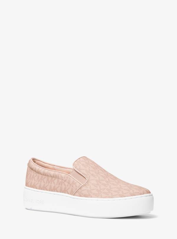 Damske Slip On Michael Kors Trent Logo Sneaker Ruzove - Topanky Michael Kors Lacne | MCZUW-6359